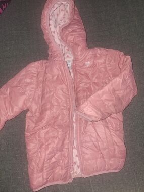 Simple Pink Heart Fleece-Lined Sleepwear Bottoms